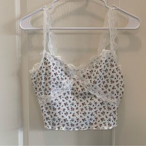 3/$30 ditsy floral lace cami top